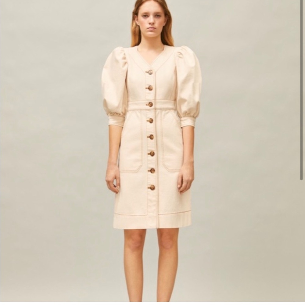 NWT Tory Burch Cotton Puff Sleeve Dress size 12
